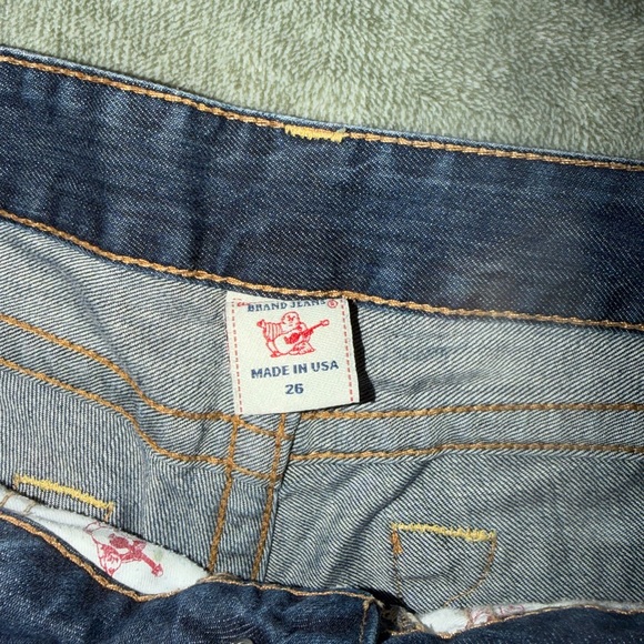 True Religion Dark Denim Shorts - Picture 3 of 3